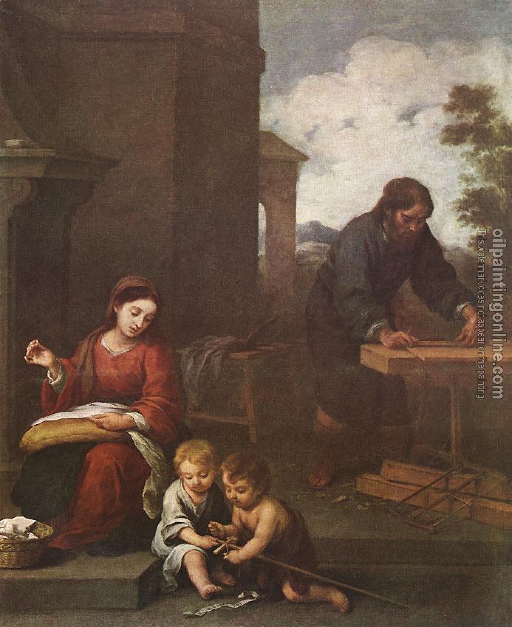 Murillo, Bartolome Esteban - Holy Family with the Infant St John